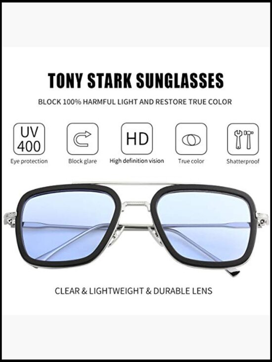 Vintage Square Metal Frame Polarized Sunglasses for Men Women main image 4